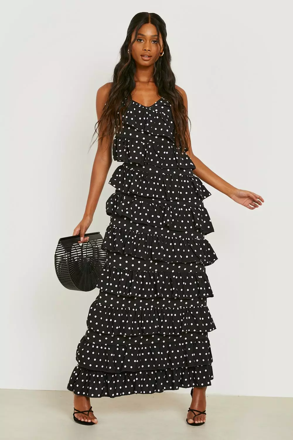 Polka dot 2025 layered dress