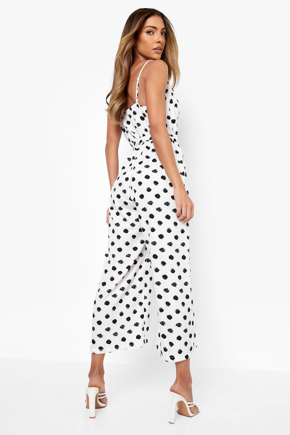 Polka dot sale jumpsuit