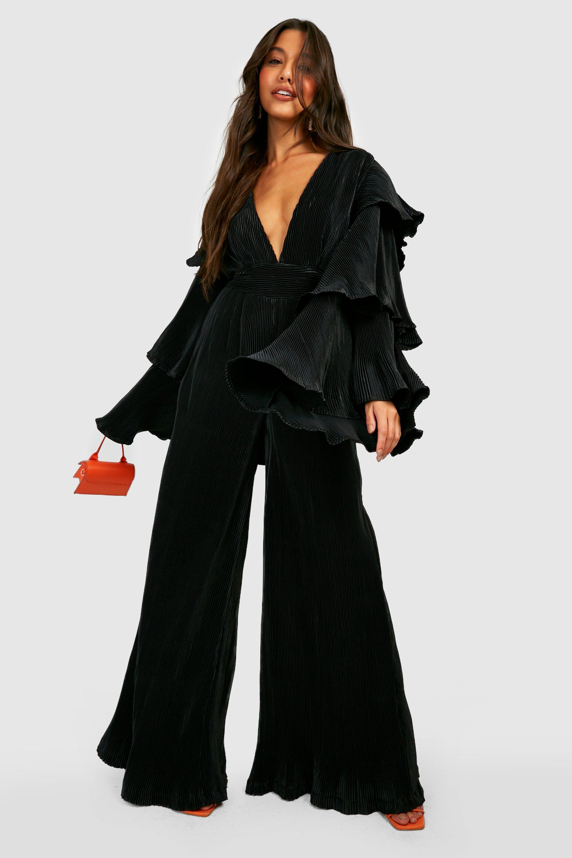 【美品】BB FRILL JUMPER LONG Pearl Embellished Ruffle Jumper | Apricot Clothing