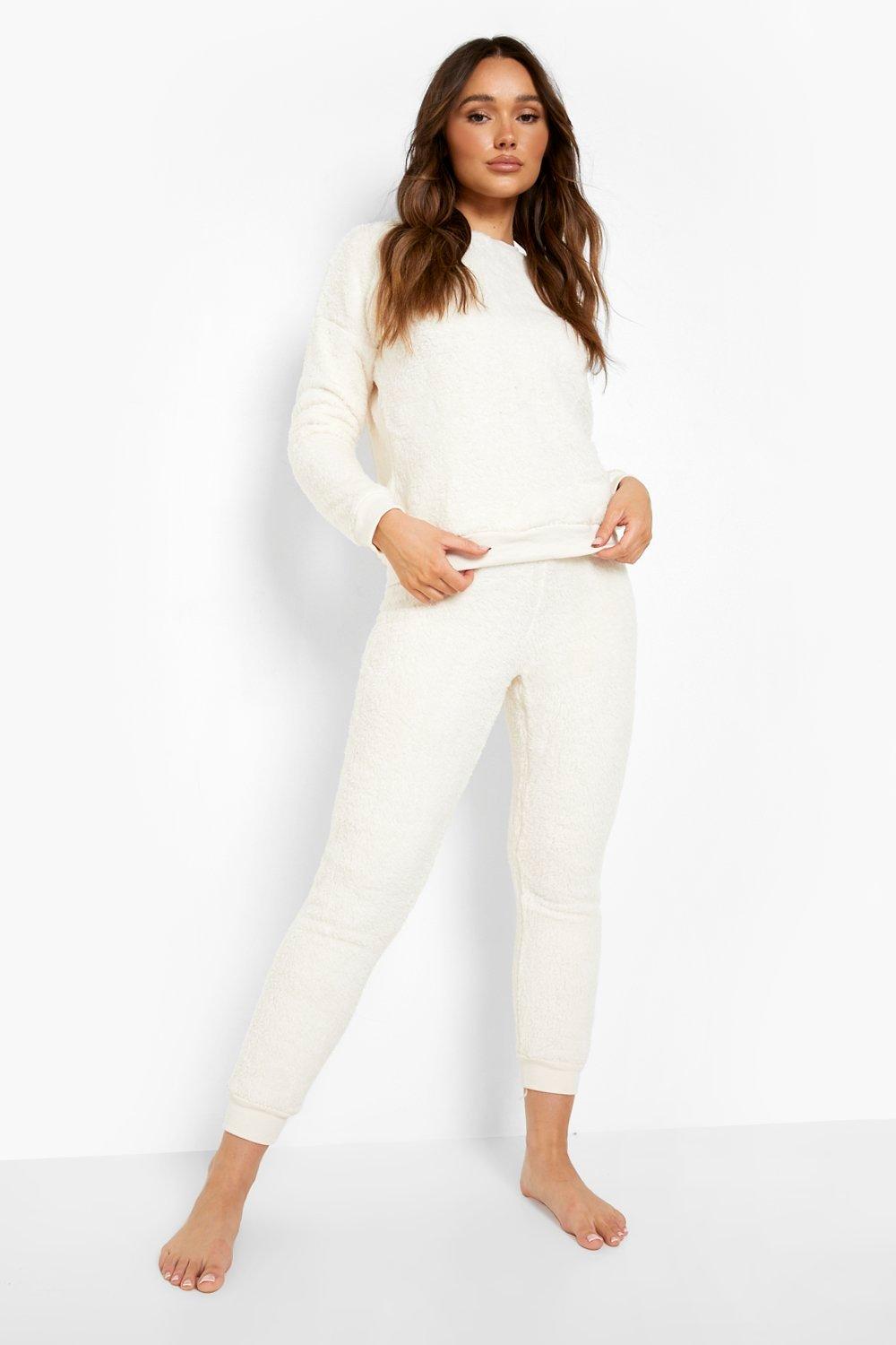 Fleece loungewear top sale