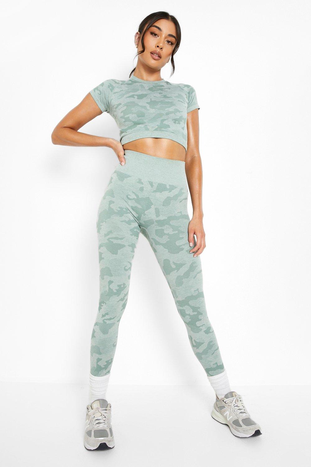 camo workout leggings