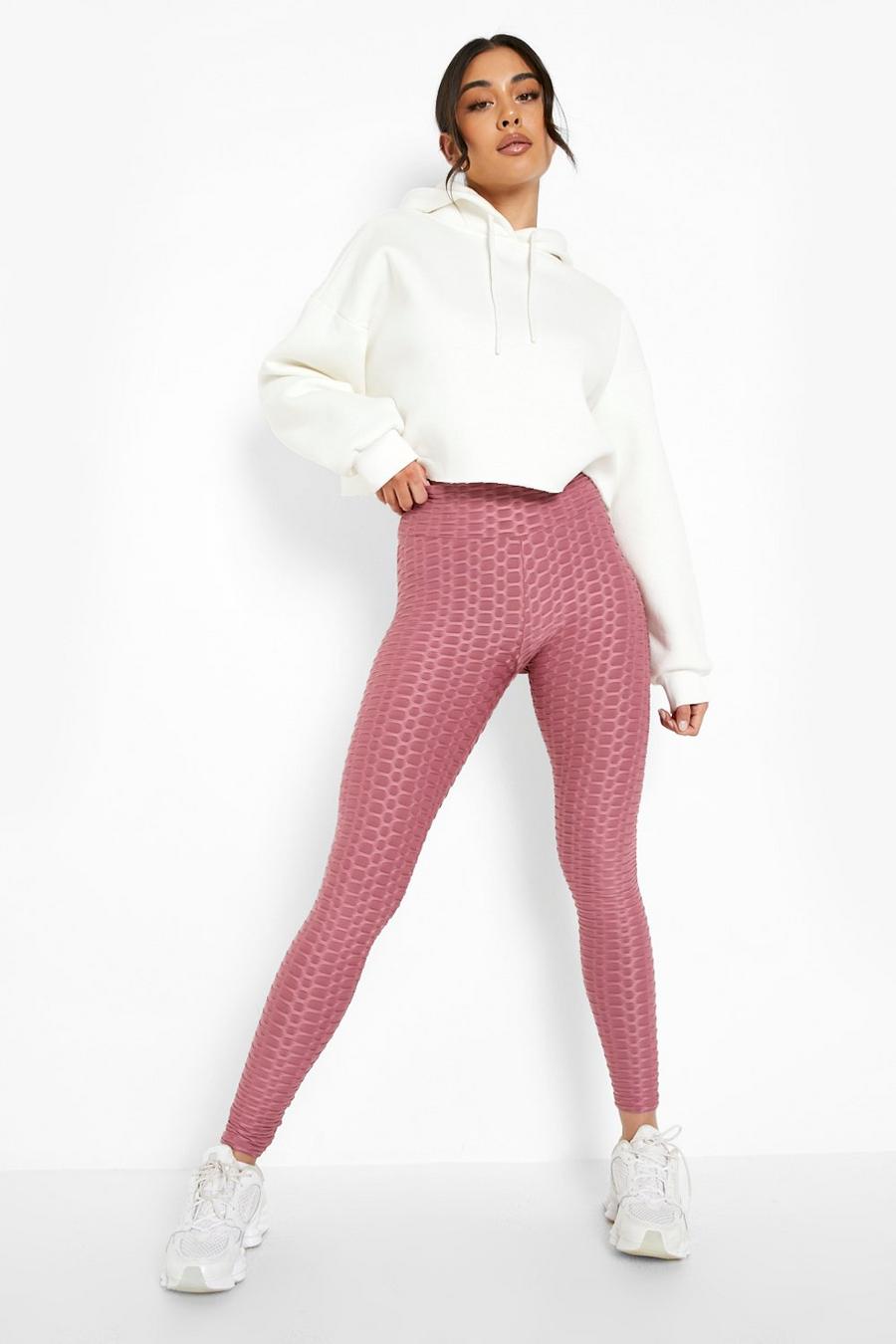 Honeycomb Sport-Leggings, Dark pink image number 1