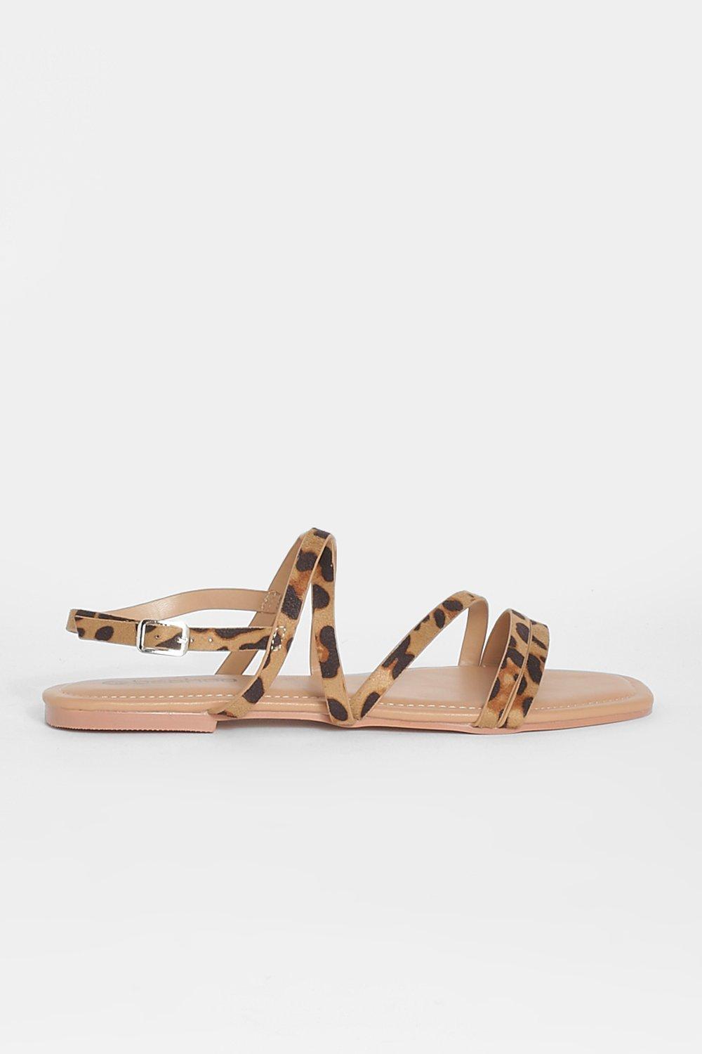 Sandali bassi leopardati sale