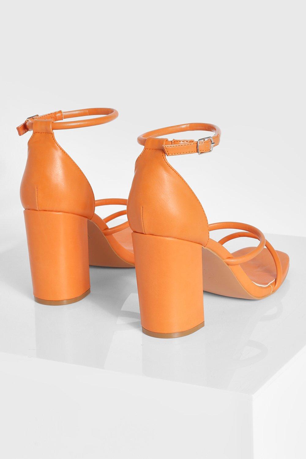 Orange heels wide hot sale fit