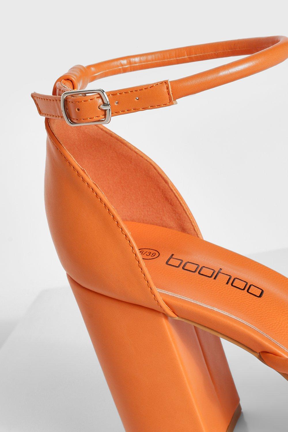 Orange best sale strap sandals