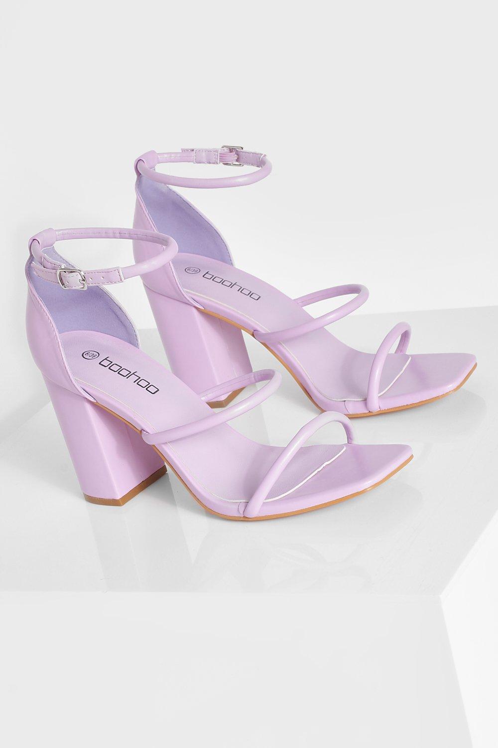 Mauve block hot sale heel sandals