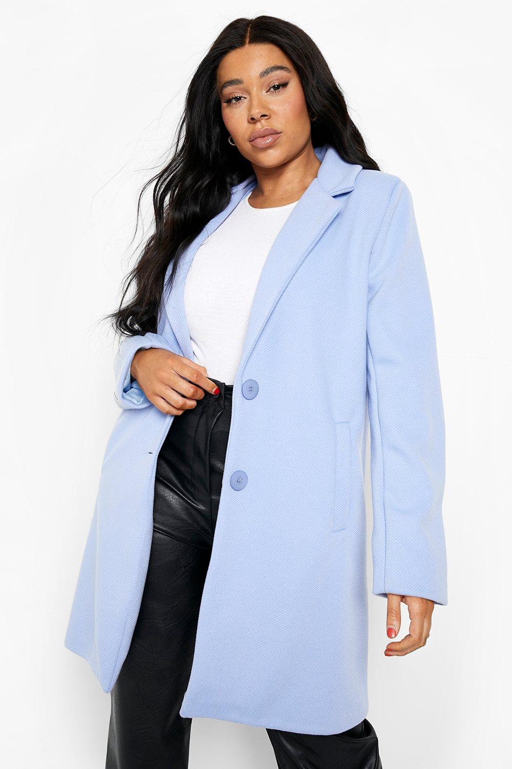 womens wool look coat