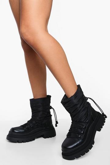 Back Toggle Combat Boots black