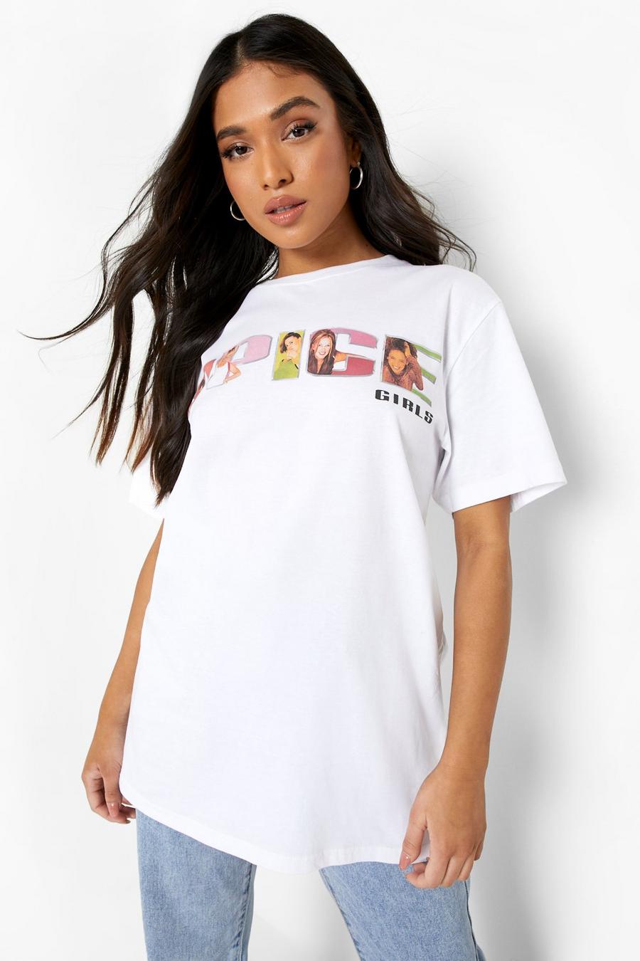 White Petite Spice Girls Licensed T-shirt image number 1