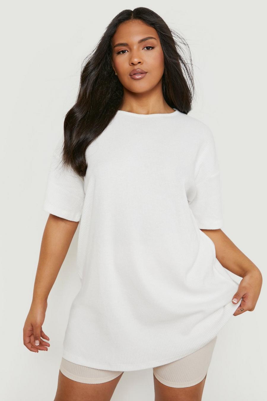 White Plus Super Soft Oversized Basic T-shirt