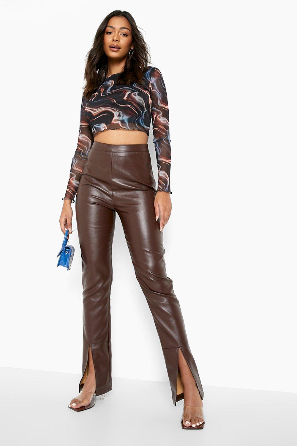 Marle high-rise cropped jersey leggings in brown - The Upside