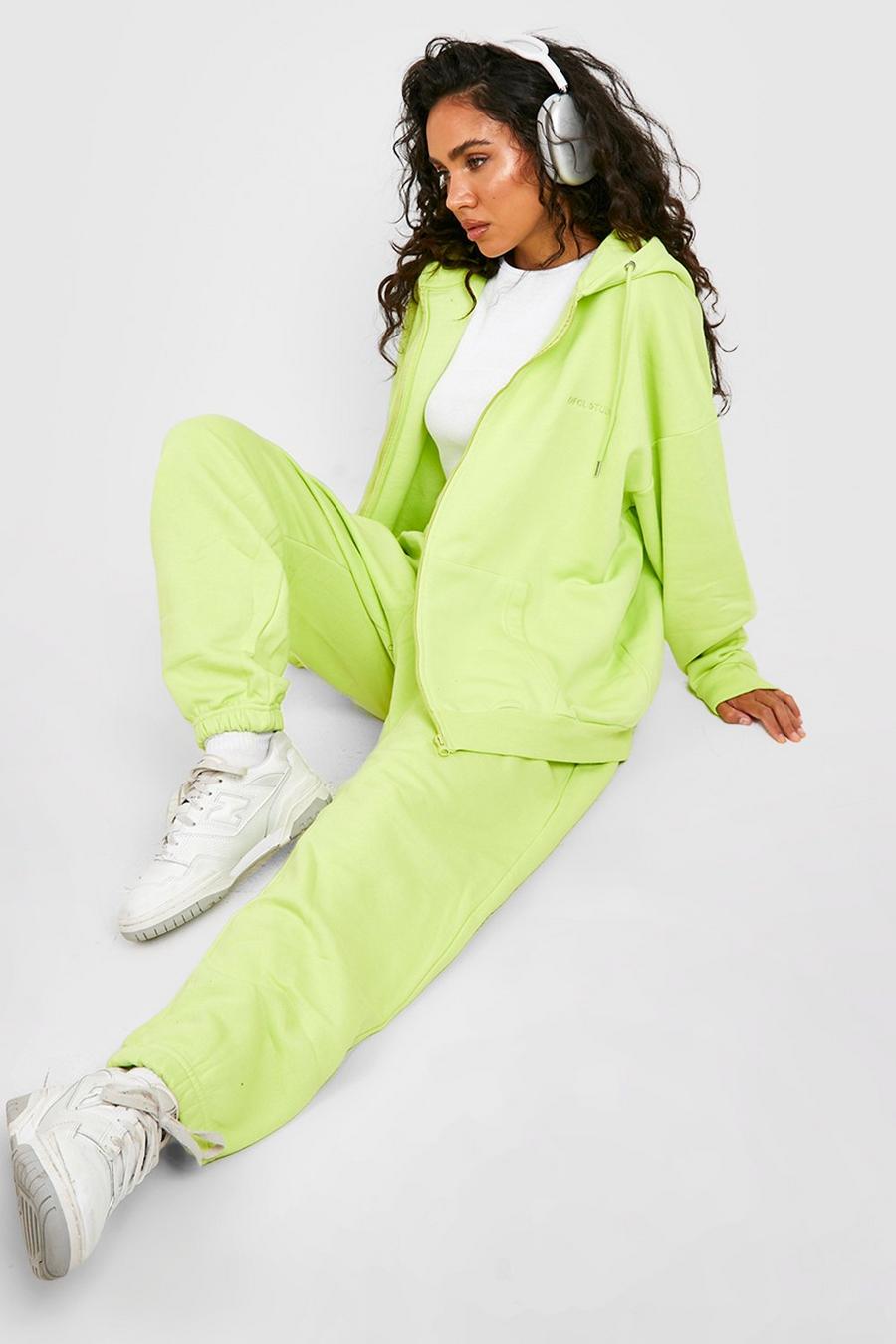 Lime Oversized Jogger with REEL Cotton image number 1