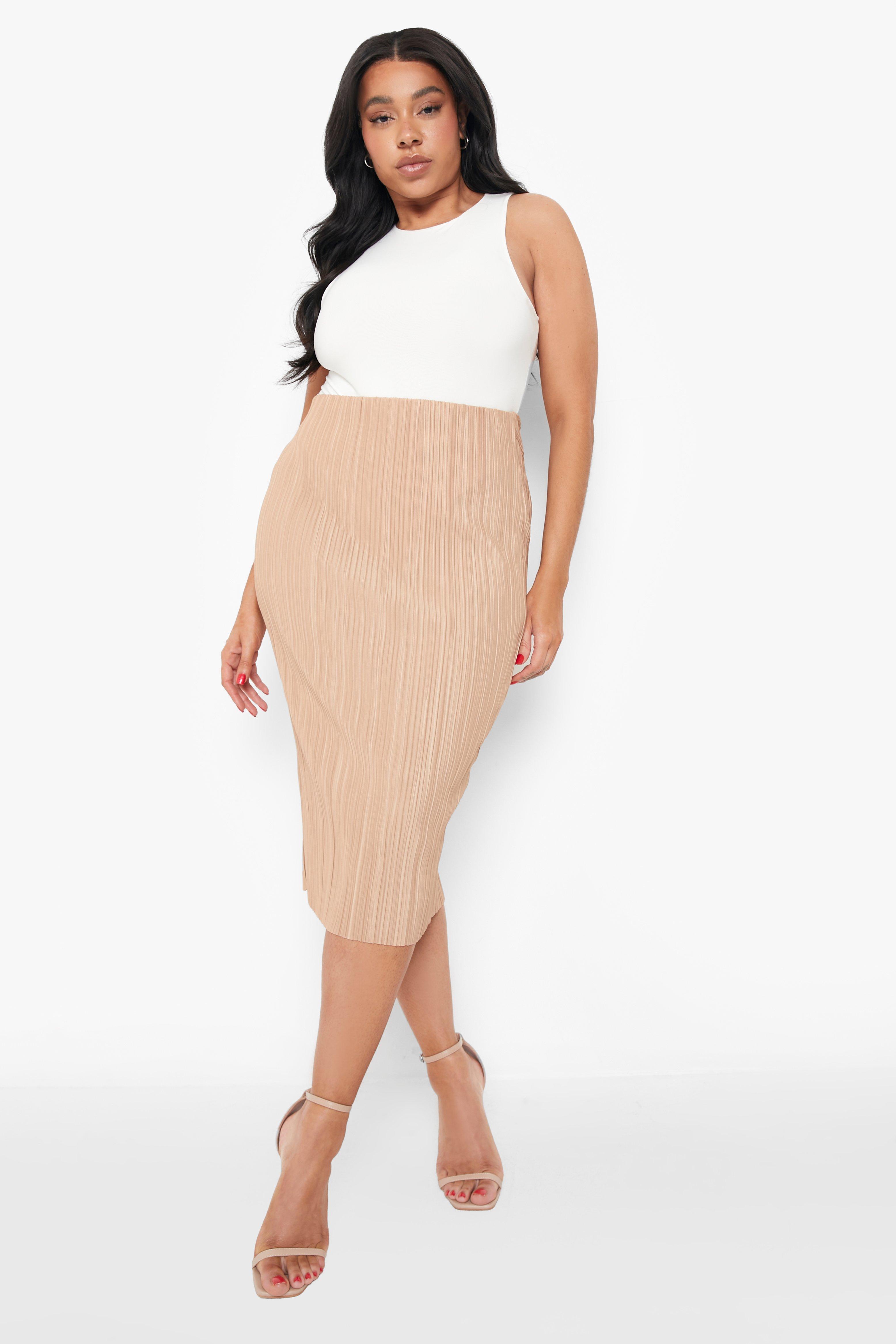 Boohoo plus hot sale size skirt