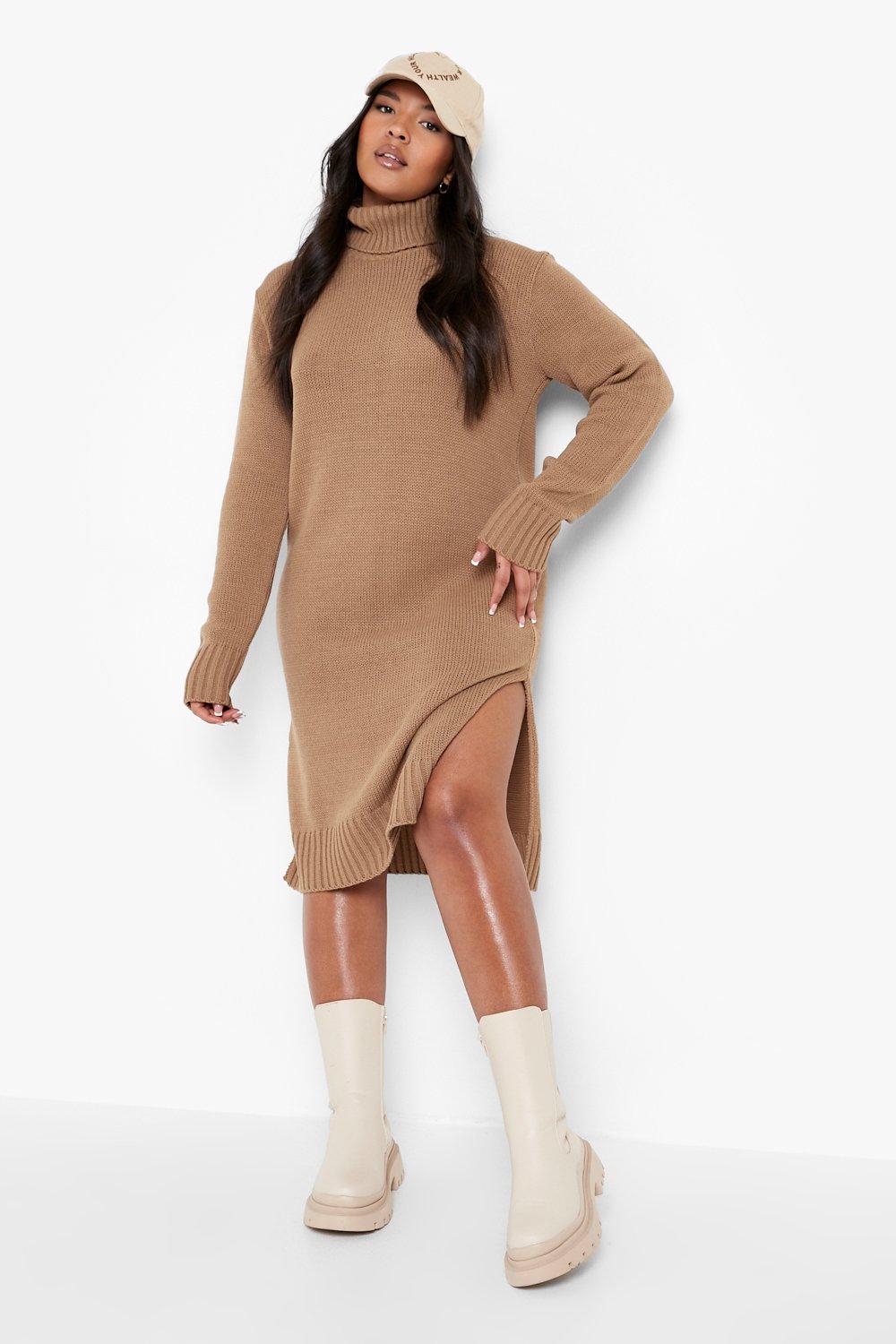 knit midi sweater dress