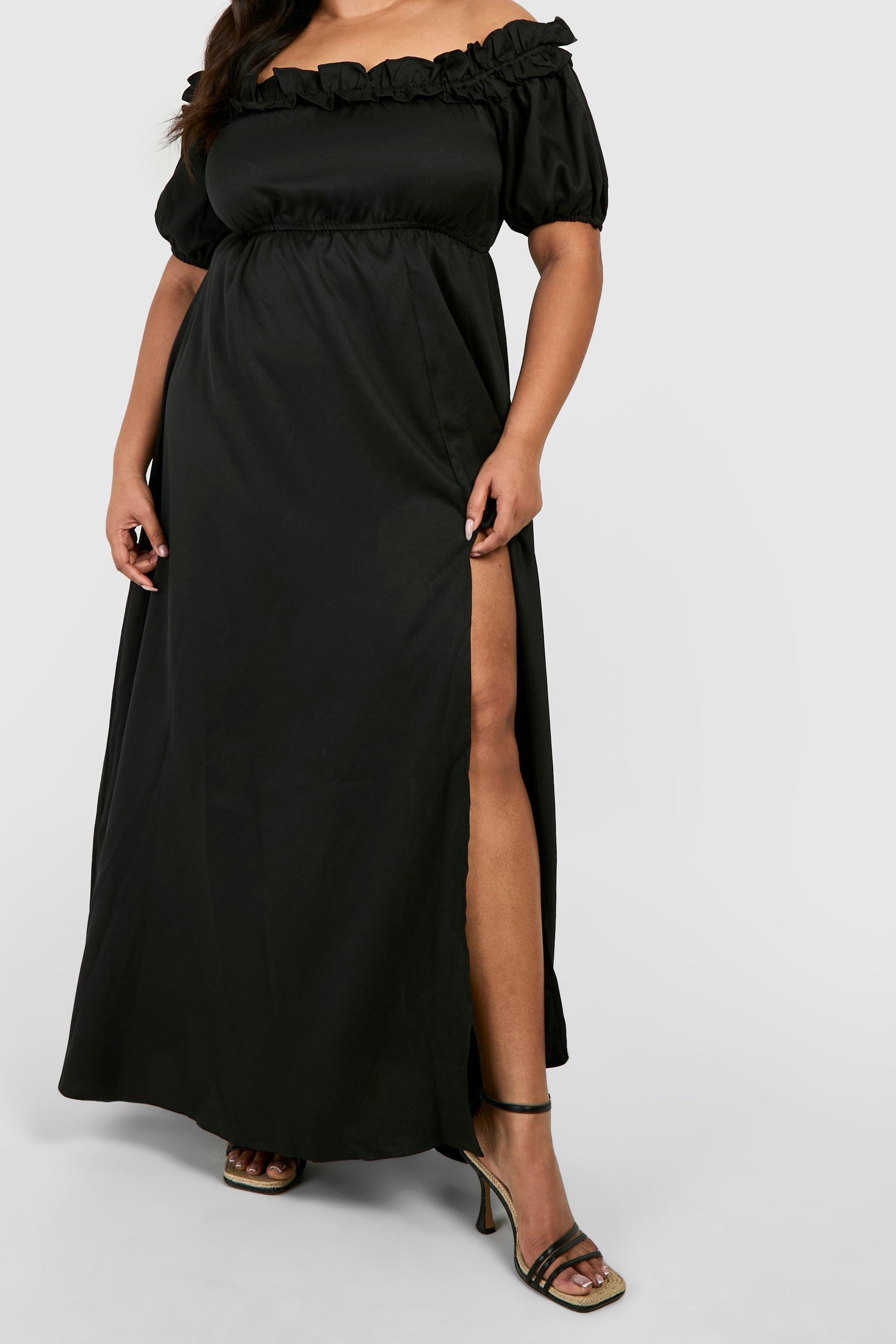 Off shoulder hotsell green maxi dress