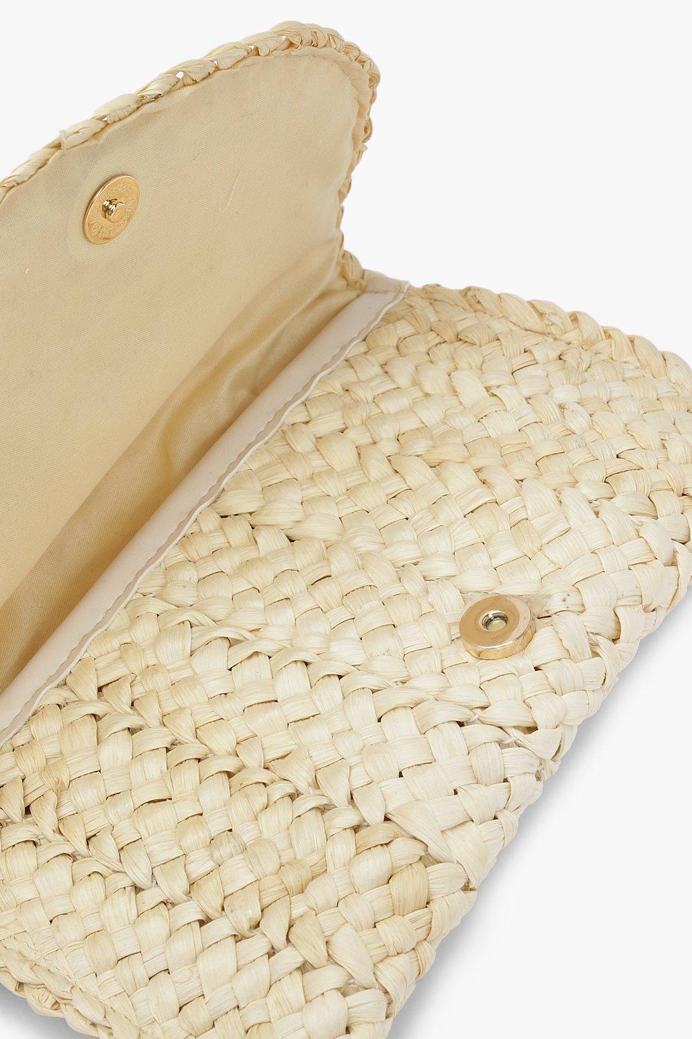 Bride Raffia Clutch