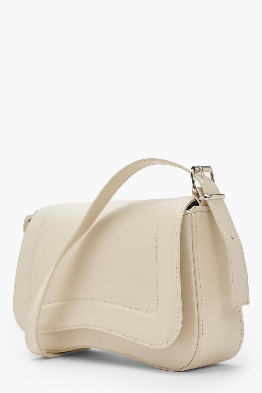 Cream white Wave Shoulder Bag
