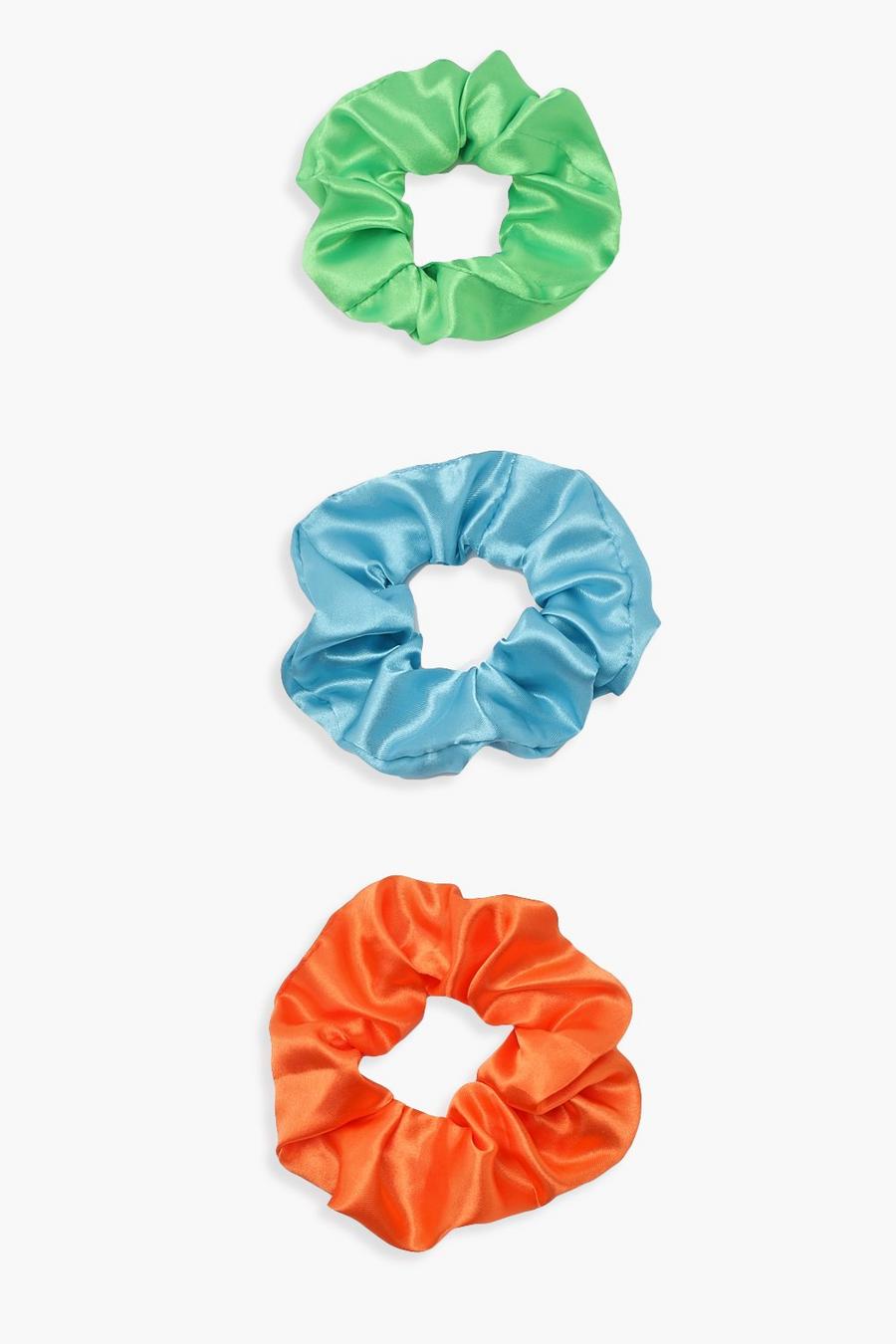 Multi multicolor Brights Scrunchie 3 Pack