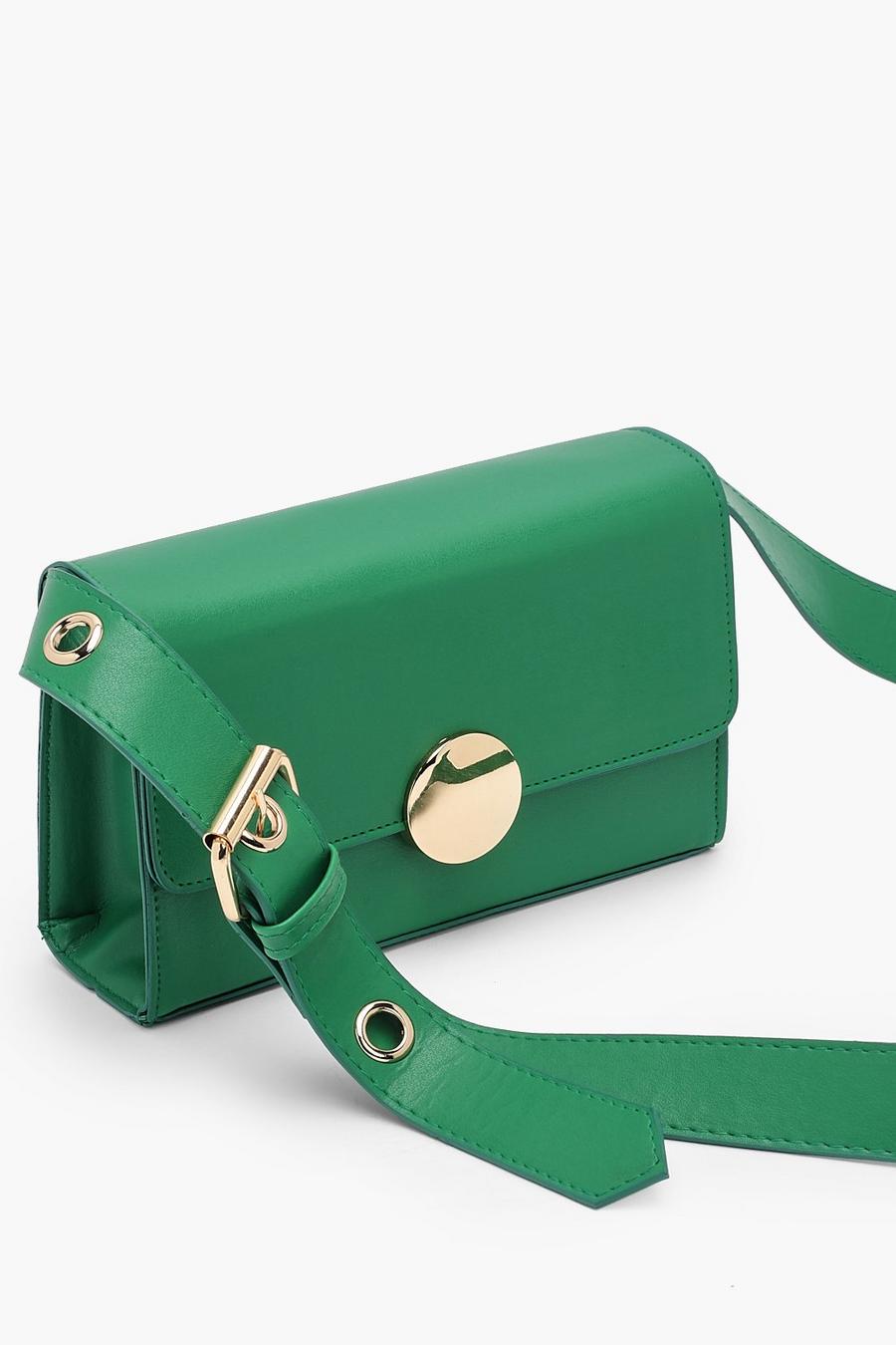 Green Gold Button Cross Body Bag image number 1