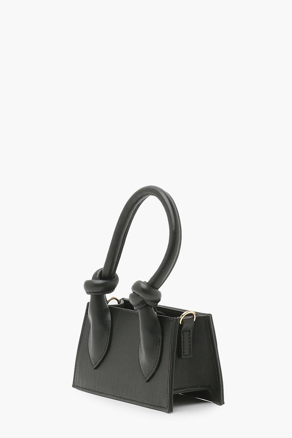 Boohoo black handbag sale