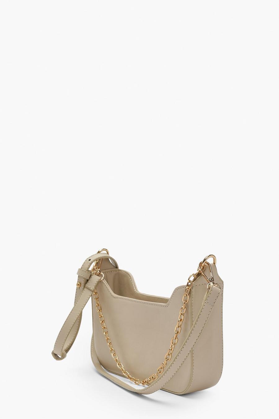 Cream white Chain Shoulder Bag