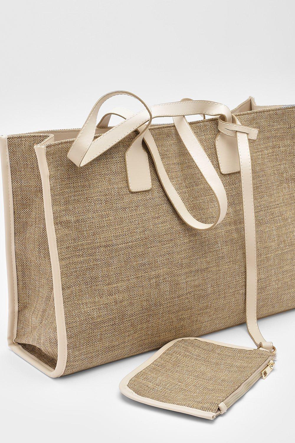 Woven Straw Beach Bag