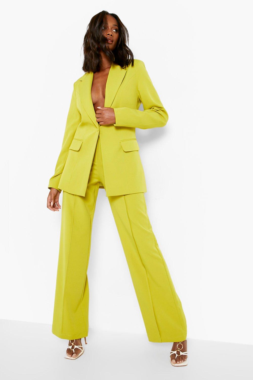 Boohoo shop yellow trousers