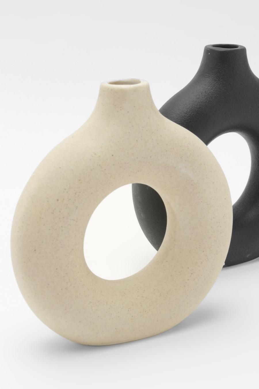 Kleine Donut Vase, Cream image number 1