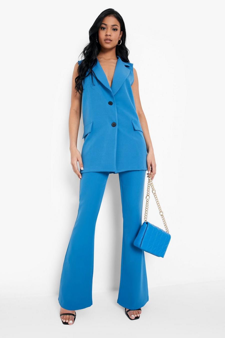 Azure Tall Tailored Flares image number 1