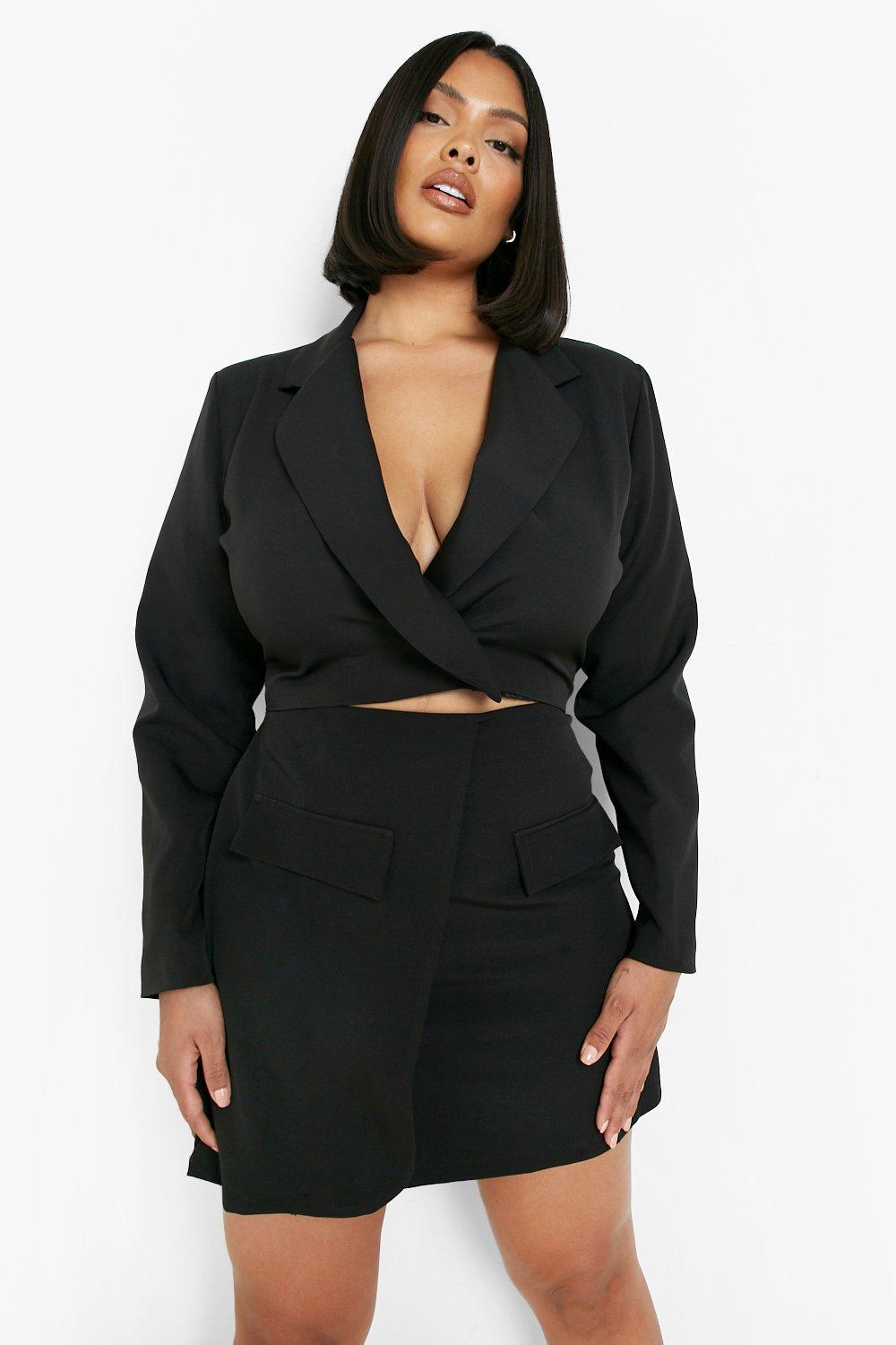 Grande taille Mini jupe slim style utilitaire boohoo FR