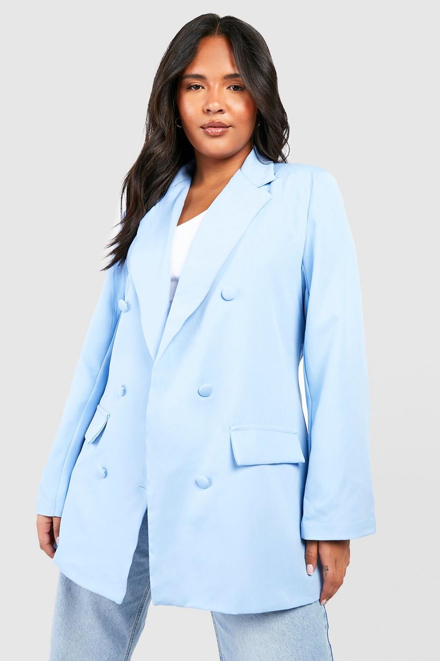 Blue Plus Color Pop Longline Blazer