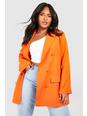 Orange Plus Color Pop Longline Blazer