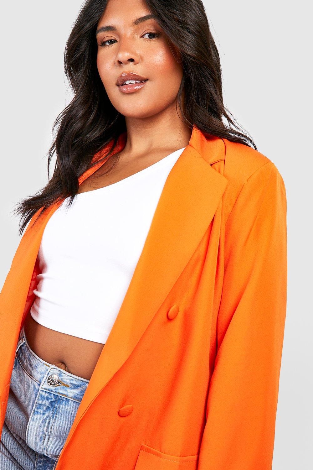 Plus Colour Pop Longline Blazer