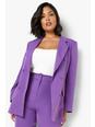 Purple Plus Long Line Colour Pop Blazer