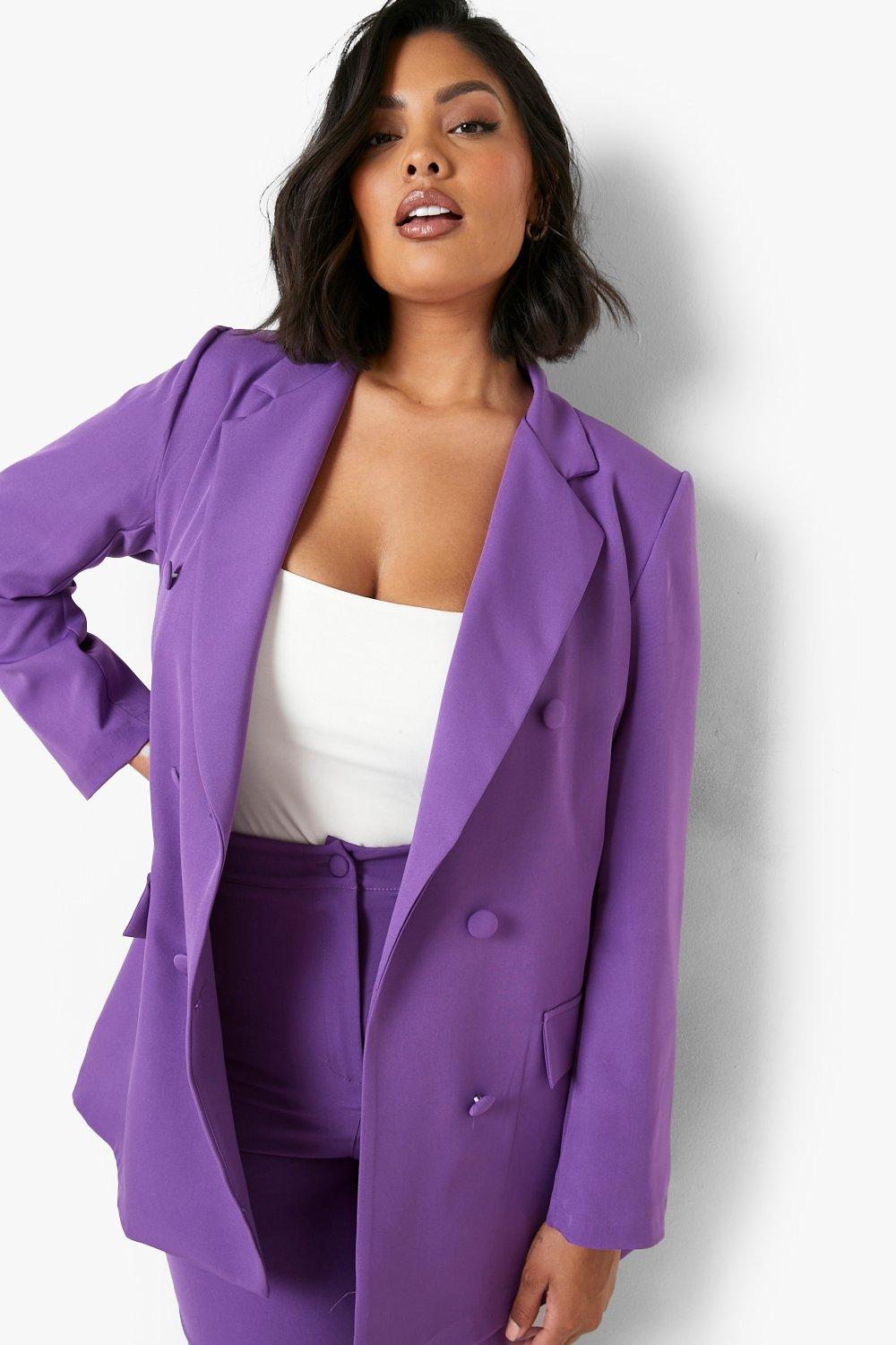 Plus Colour Pop Longline Blazer