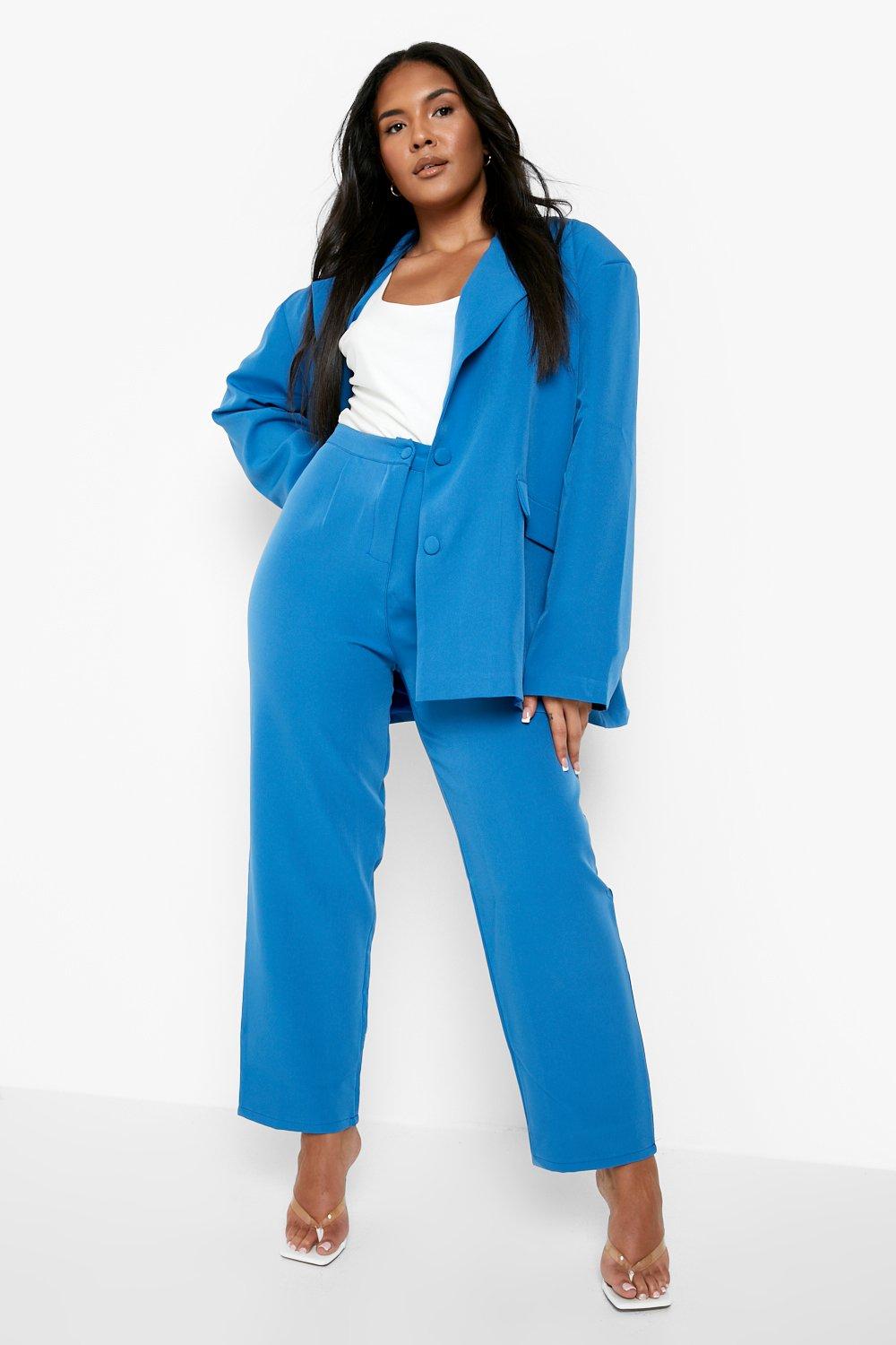 Grande taille Ensemble de costume blazer oversize et pantalon ample boohoo FR