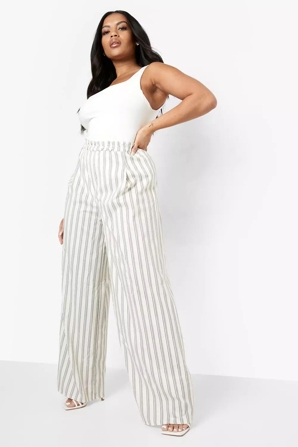 Plus cheap striped pants