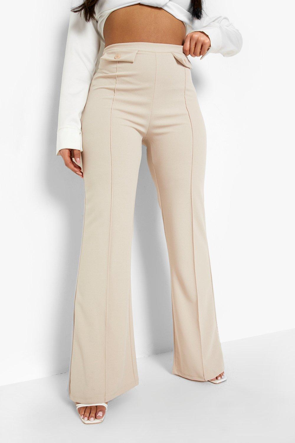 Plus Size Trousers- Taupe, Women's Fashion, Bottoms, Other Bottoms on  Carousell