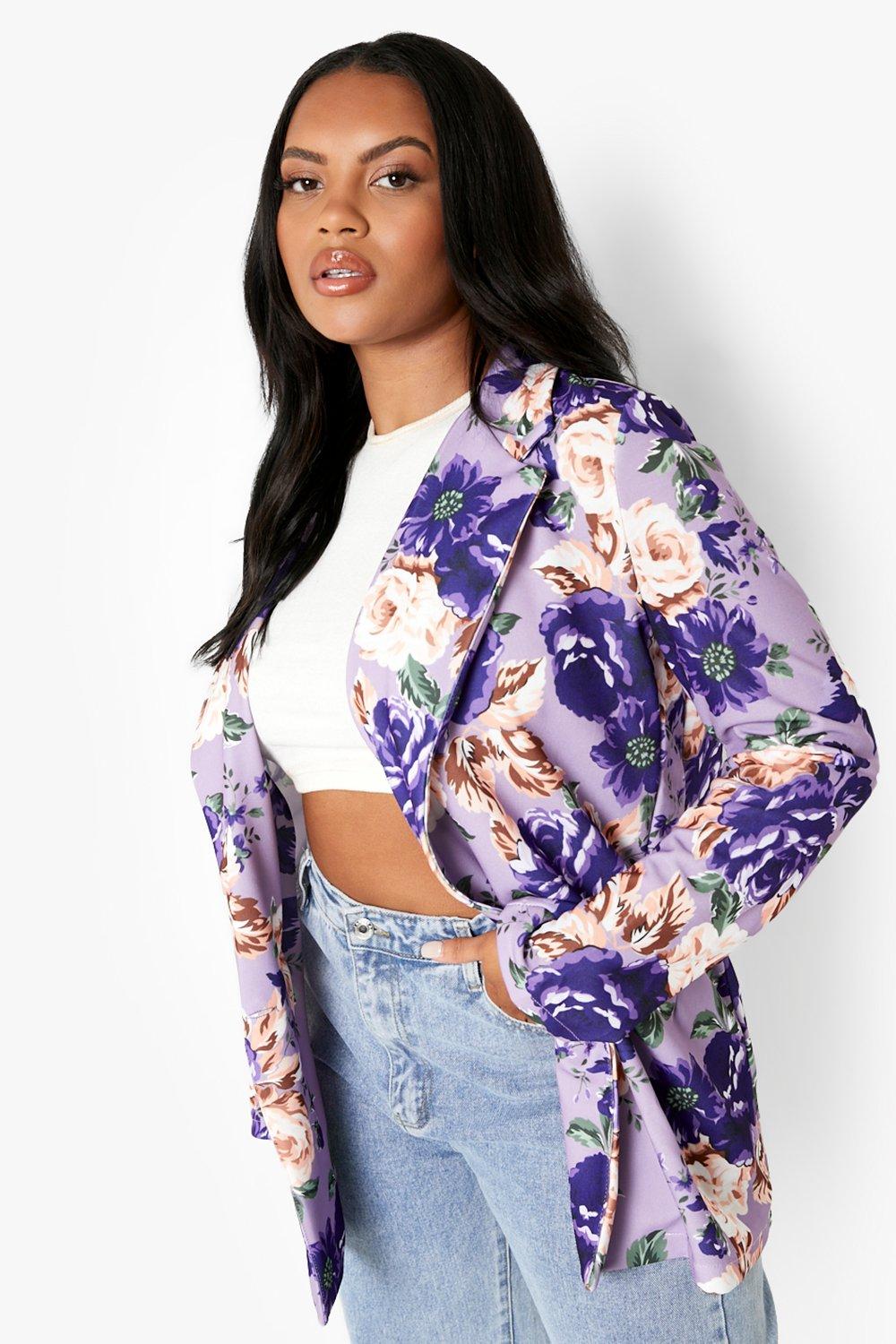 Floral blazer ladies sale