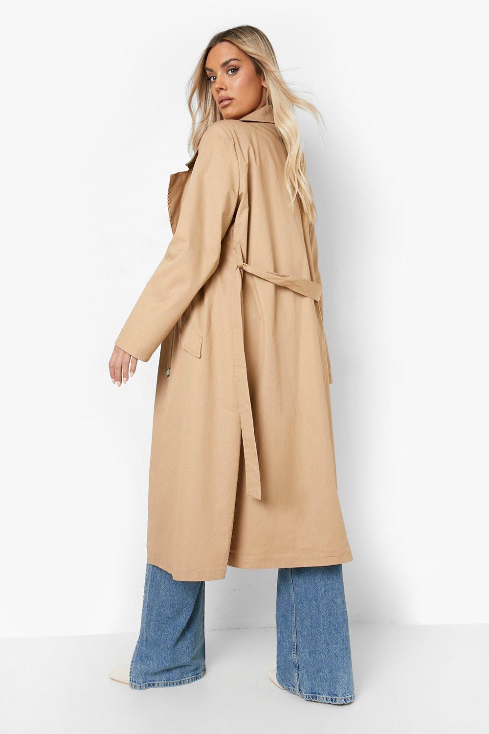 Plus Color Pop Trench Coat | boohoo USA