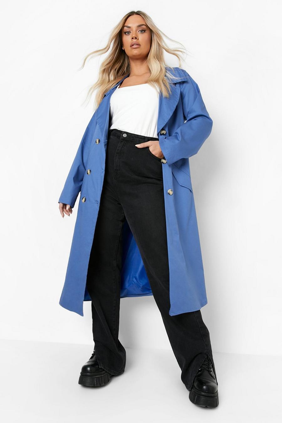 Grande taille - Trench flashy, Blue image number 1