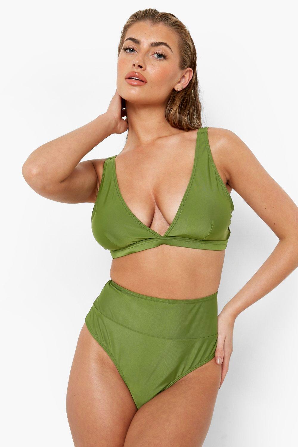 Olive high waisted on sale bikini