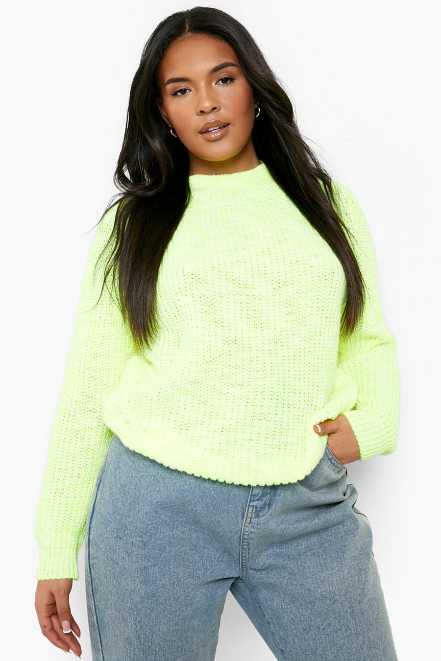 Lime Plus Neon Speckled Sweater image number 1