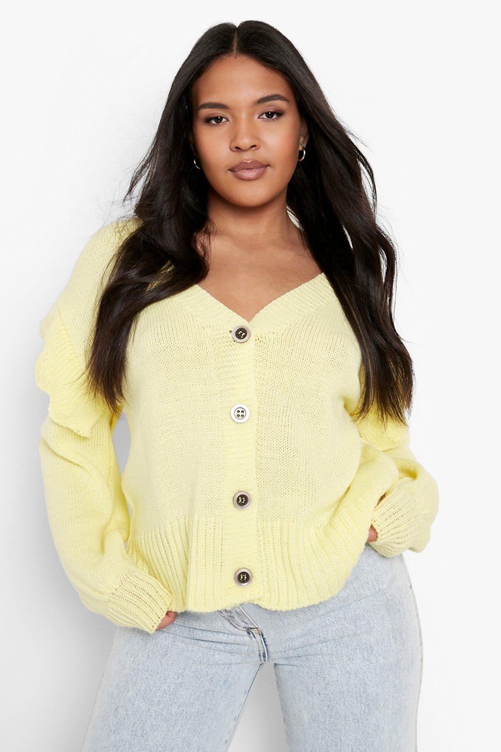 Frill hotsell sleeve cardigan