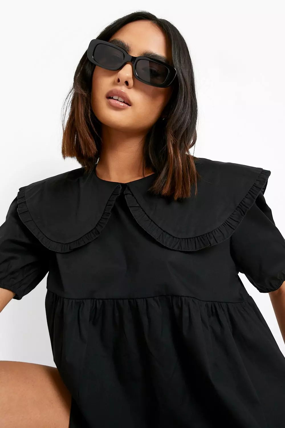 Peter pan best sale collar dress boohoo