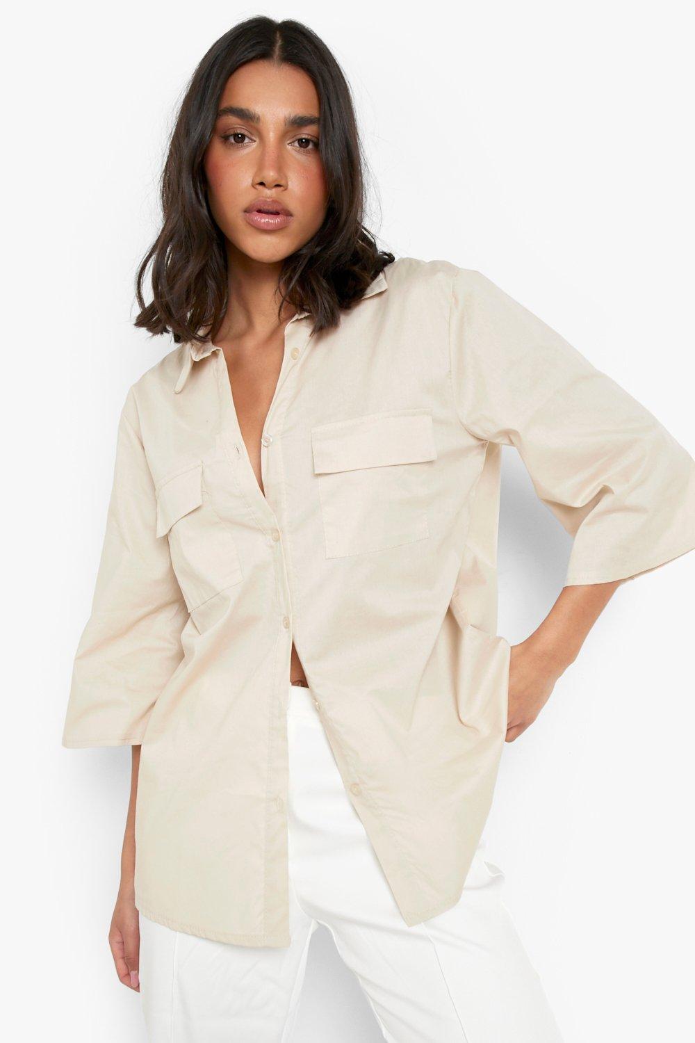 Babaton UTILITY LINEN SHORTSLEEVE SHIRT