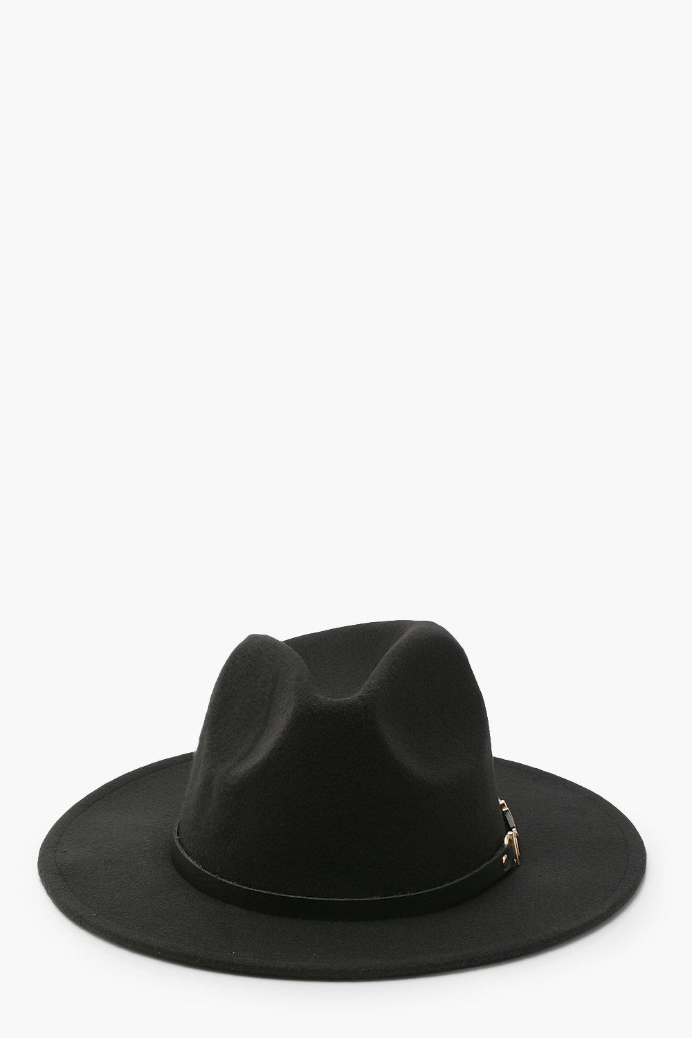 Buckle Detail Fedora Hat