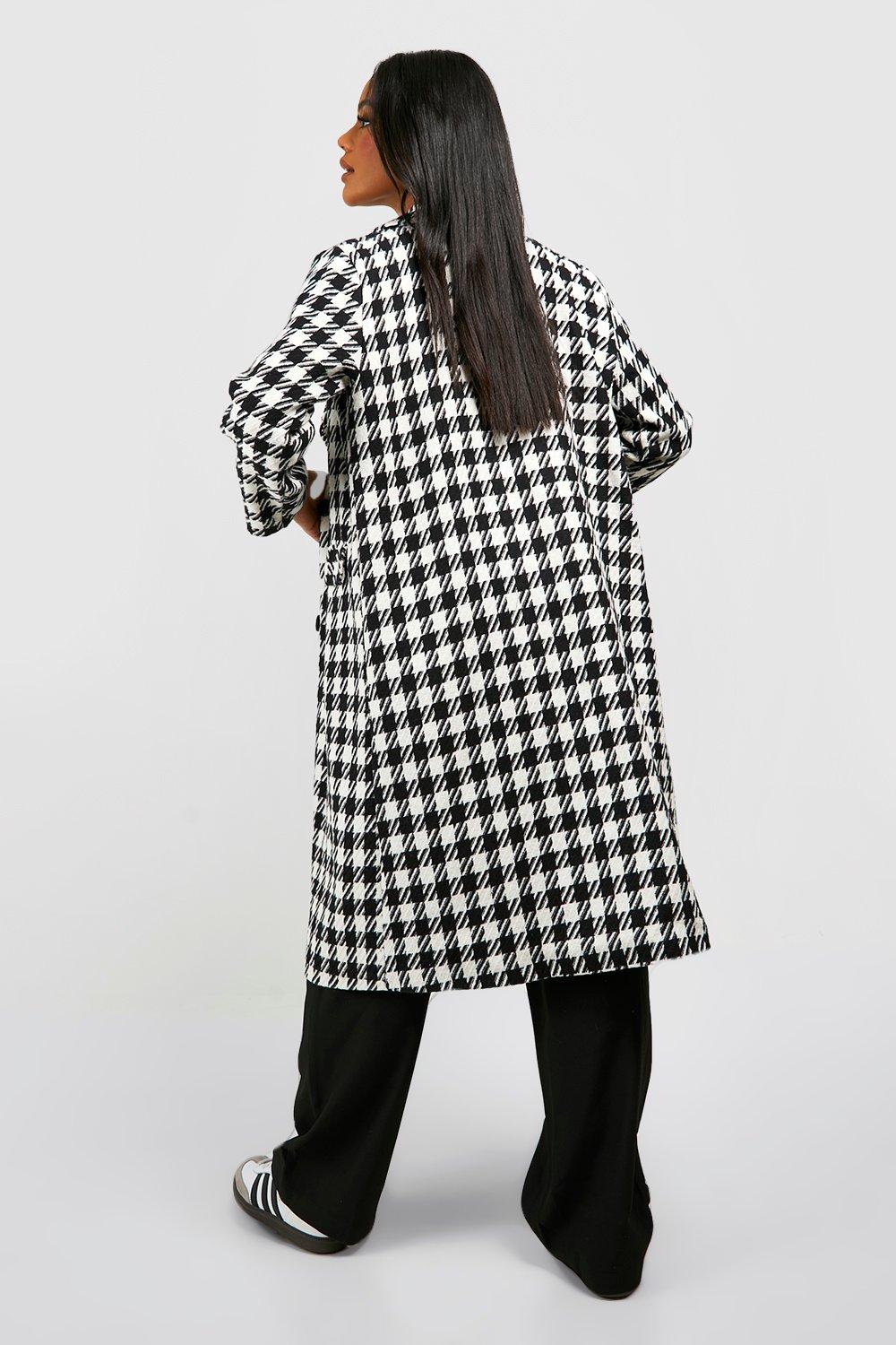 Ladies 2024 dogtooth coat