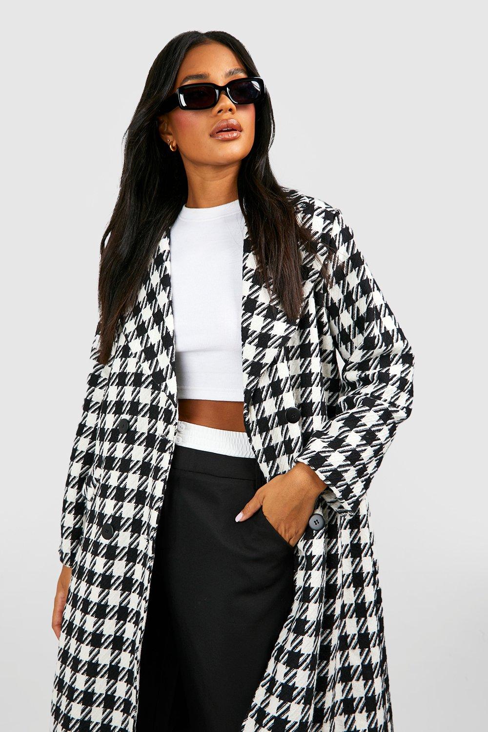 Dog tooth check clearance coat