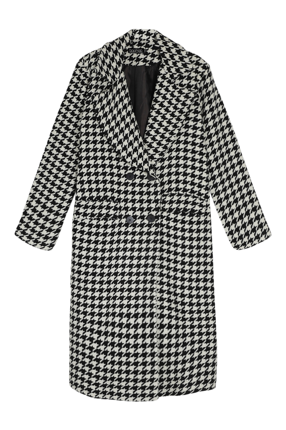 Wool sales dogtooth coat